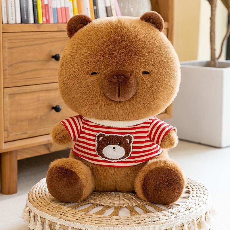 

Adorable Hoodie Capybara Plush Toy Soft Stuffed Animal Perfect Birthday Gift For Kids 30cm/11.8in
