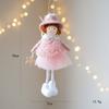 Cute Fiber Plush Cartoon Angel Xmas Tree Pendant Handmade Soft Santa Girl Pendant Home Decor