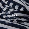 Fordere (DME) Damen T-Shirt mit Streifen und Eulen-Applikation, Kurzarm
