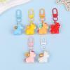 2026 Chinese  Year Mascot Horse Resin Keychain Decor Cartoon Cute Year Of The Horse Keyring Bag Pendant Gifts Accessory