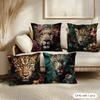 Uropean Fashion LeopardCushion Cover Pillowcase Ultra Soft Skin Friendly Fabric Cloud Like Comfort  Concealed Zipper