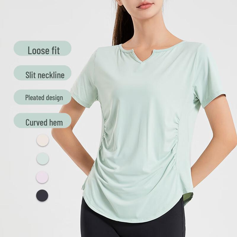 Women's Quick-Dry Yoga & Fitness Short-Sleeve Top