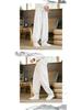 Men's Chinese Style Tai Chi Wide-Leg Pants: Spring/Autumn Martial Arts Cotton-Linen Bloomers