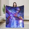 Monster Hunter Wilds Flannel Blanket Winter  Soft Durable Throw Blanket for Couch Chair Fashion Bedspread Sofa Bed Cover