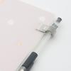 1/3/5Pcs Multifunctional Telescopic Spring Electroplating Pen Clip Notepad Portable Spring Pen Slot Fixed Stationery Accessories