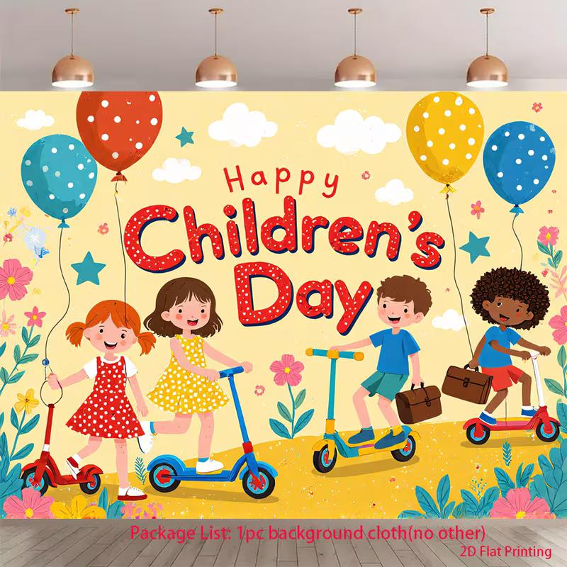 

2D Playful Kids Themed Backdrop for Children s Day Event Photo Booth 47.2x31.5inch/120*80cm