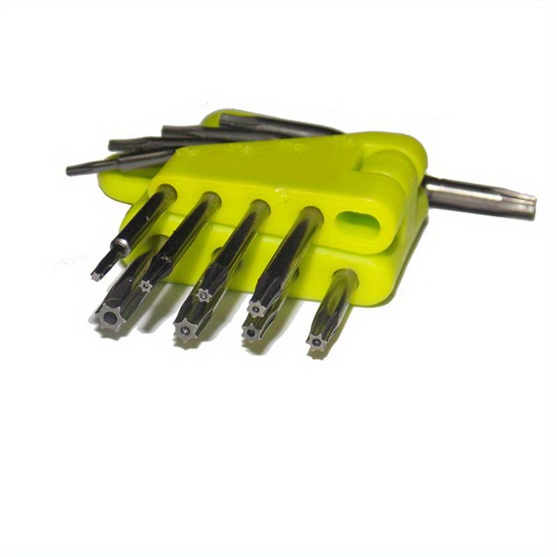 8 In 1 Hexagon Screwdriver Wrench Bit Set T5-T20 Wrench Tool Kit CR-V Star Key Wrench Torx Screwdriver Kit with Carrying Holder