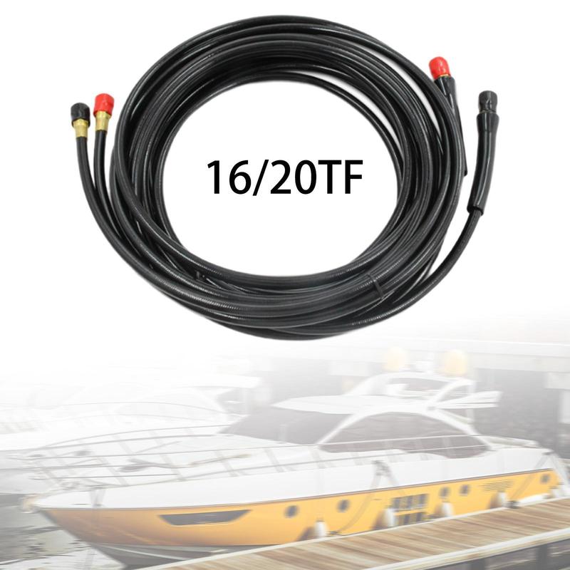 2 Pieces Hydraulic Hose HO5102 Professional Pre-assembled Stable Portable Marine Steering System Outboard Steering Hose Assembly