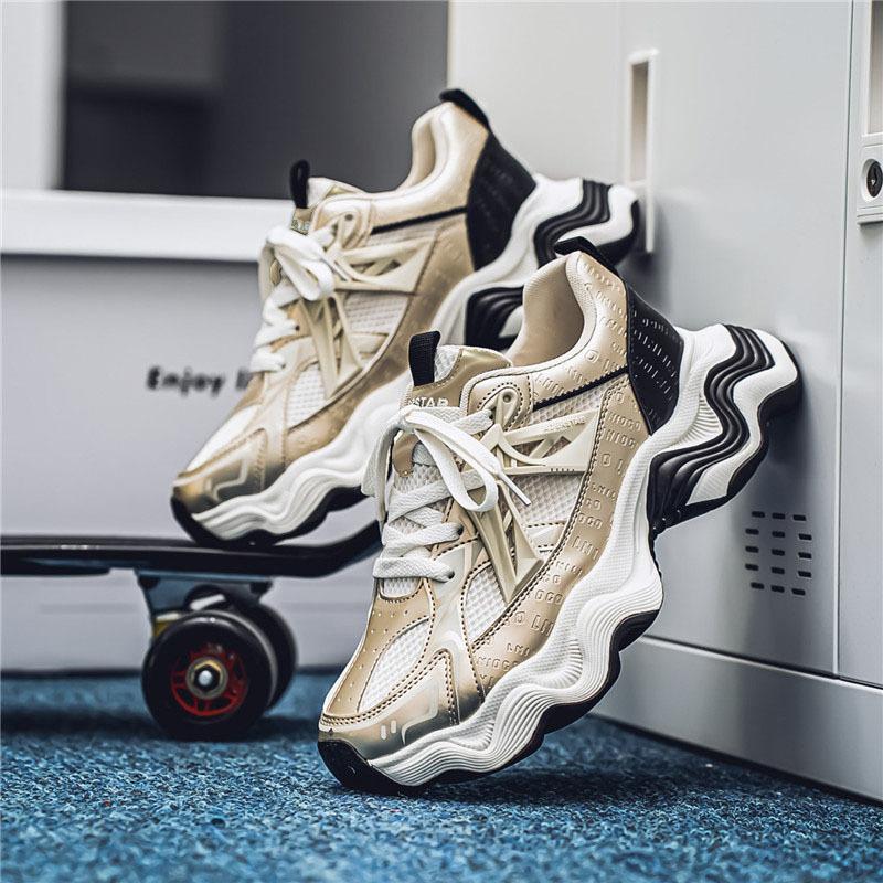 New Thick-soled Heightening Dad Shoes Men's Mesh Sports Shoes Student Casual Men's Shoes ZP168