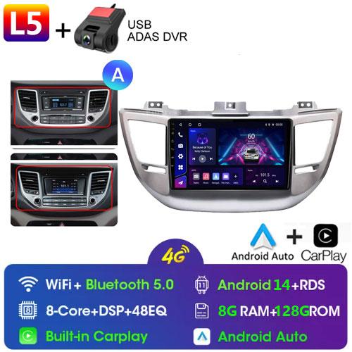 Fortress Voice Wireless CarPlay Android Auto Radio for Hyundai IX35 Tucson 3 2015 - 2018 4G Car Multimedia GPS 2din