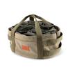 CAMPING MOON Extra Thick Canvas Flea Bag, Large, 12-inch Dutch Oven Case, Camping/Outdoor Storage Bag, DO-32-BK