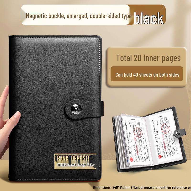2025 Multifunctional Passbook & Bill Storage Album