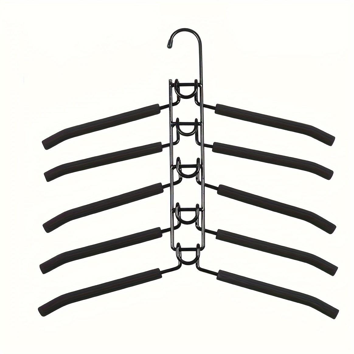 

1 шт. 5-слойная бытовая цельная вешалка для одежды в помещении, экономящая пространство, сушилка для одежды, съемный держатель для хранения, установленная вешалка чёрный