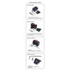 Quick Release Clamp Plate V-Lock Mount Anti-shake Clamp 1/4" Screw for 38mm Tripod Head Field Monitor LED Light Camera Accessory
