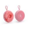 Lotus Shape Silicone Shampoo Brush Double Side Shower Brush Soft Bath Scalp Massage Brush  Spa