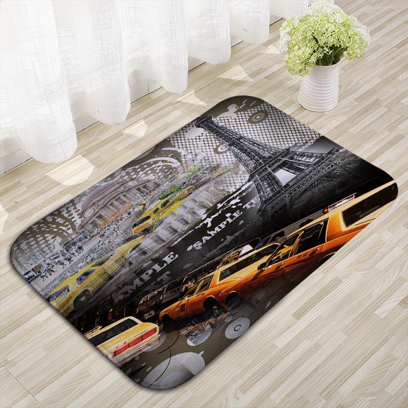 Building Tower Kitchen Floor Mat Bedroom Non-slip Carpet Household Door Mat Entry Floor