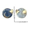 2024 Blue Planet Asymmetrical Silver Heart Earrings - Retro Chic Style