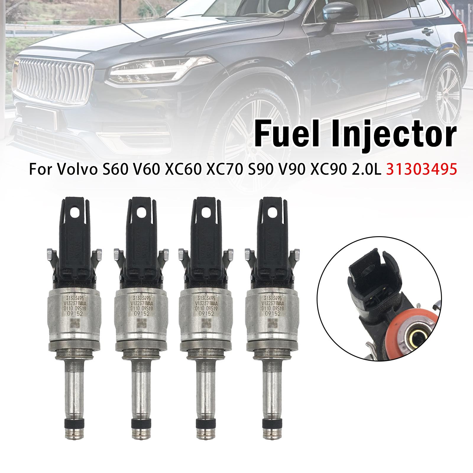 4Pcs Fuel Injector For Volvo S60
