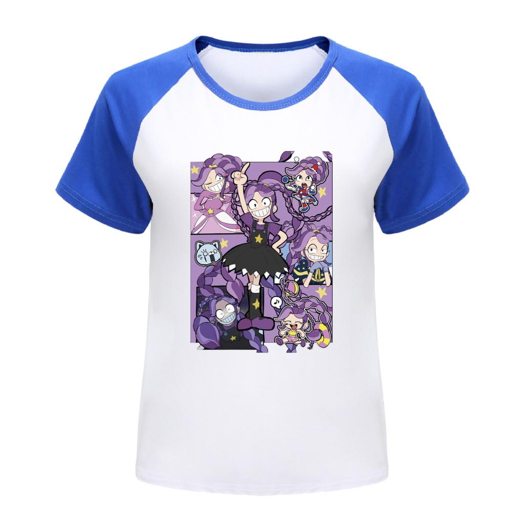 5623 Kids Girls Lily Lovebraids Stars Print Raglan Sleeves T-Shirt 100cm