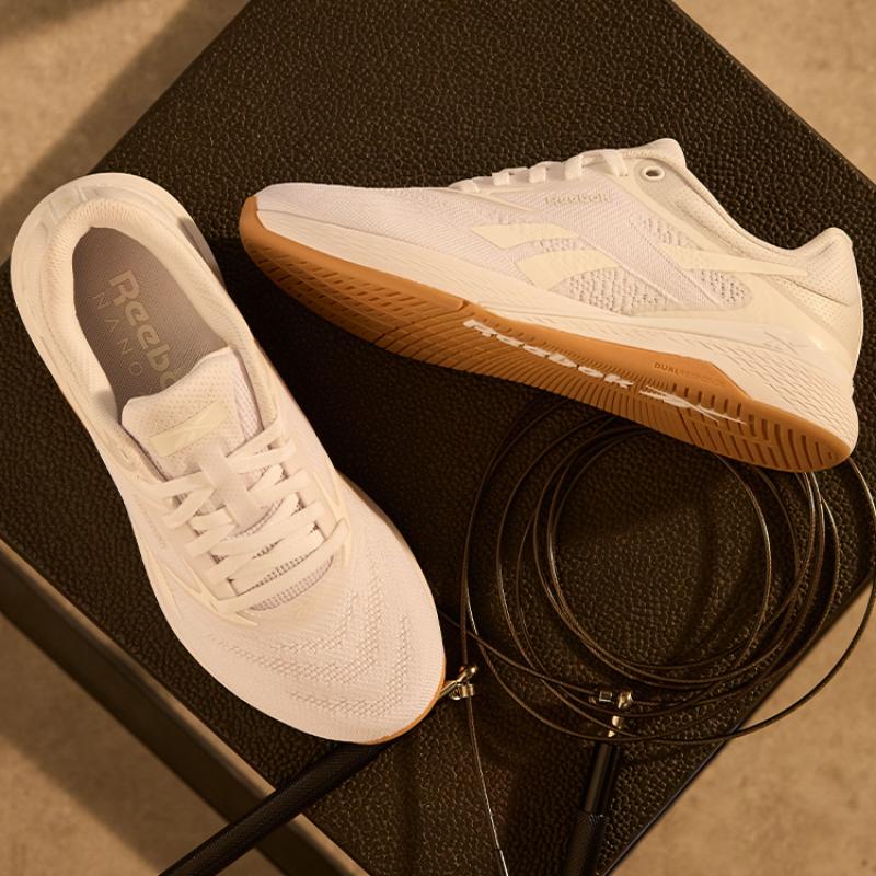 Reebok Women's Nano X5 'White Barely Grey Gum' Sneakers 100238430