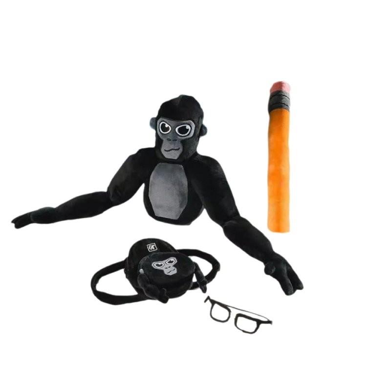 Gorilla Game Tag Plush Toy Pen Glasses Backpack Pillow Room Gift Decoration