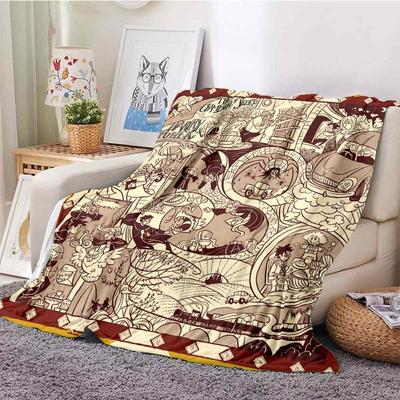 3D-gedruckte Kunstmalerei-Decke, Harry-Potter-Decke, Herr der Ringe, Flanelldecken, Überzug, Sofa-Bett-Decken für Erwachsene, Heimdekoration