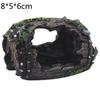 Aquarium Hollow Log Decor Multifunction Resin Fish Hiding Cave Non-toxic Aquarium Decoration for Fish Tank Aquarium Accessories