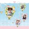 Spring Bouquet PVC Photo Frame with Keychain 3 Inch Kpop Idol Photocard Holder Anime Card Sleeves for Girls Gifts Wholesales