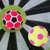 Opblaasbare Kleverige Voetbal Klittenband Oppervlak Doelschietbal Voor Buitenspellen