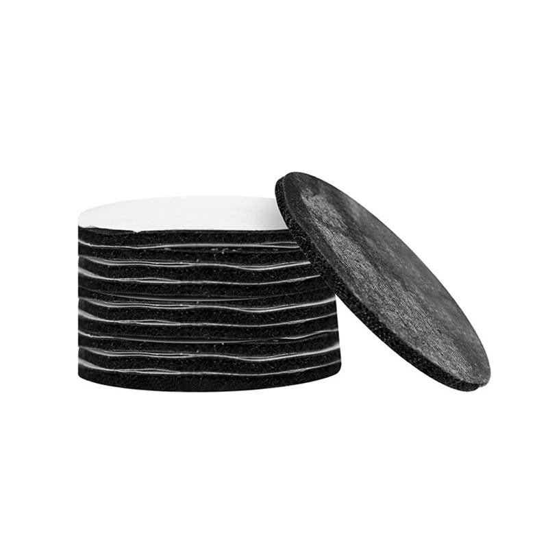 

5Pcs Non Slip Stickers Self Adhesive Hook Loop Fastener Tape Sheet Sofa Fix Clip Floor Rug Carpet Mat Stickers round black чёрный