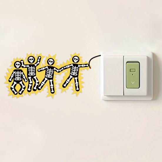 5Pcs No Touching Electric Switch Sticker Self-adhesive Removable Waterproof PVC