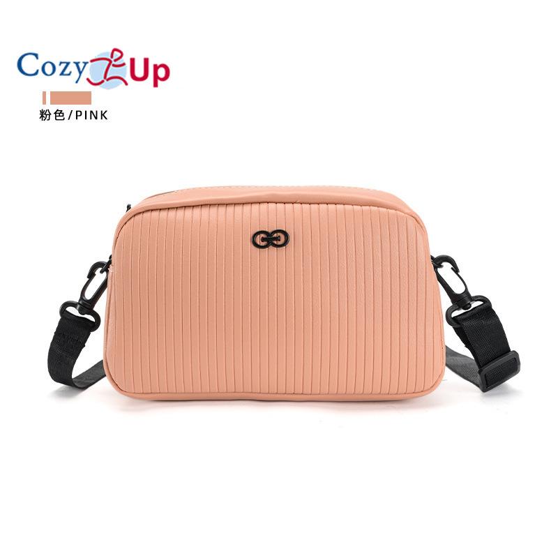 Gemütliche Damen Kameratasche Unifarbene Einzel-Schulter-Crossbody-Tasche für Damen Sandwich-Reißverschlusstasche Kleine quadratische Tasche