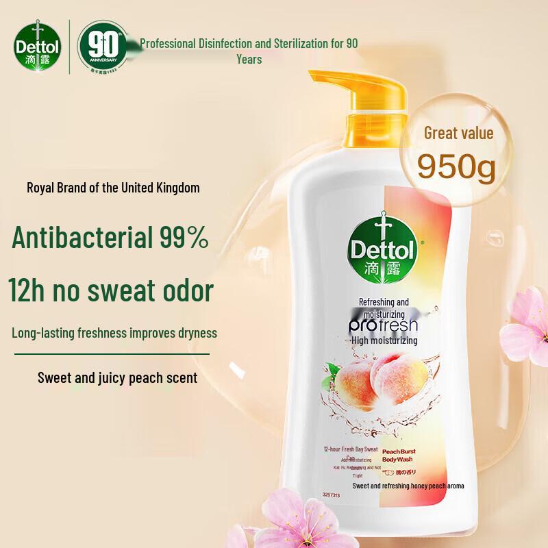 Dettol Sweet Peach Healthy Shower Gel 950g