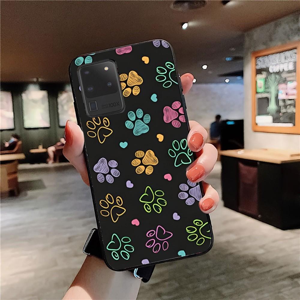 Dog Paw Phone Case For Samsung S 9 10 20 21 22 23 30 23plus lite Ultra FE S10lite Fundas