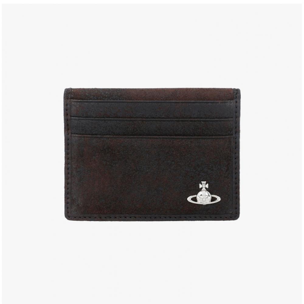 Vivienne Westwood Vintage Suede Card Wallet L00bk D402