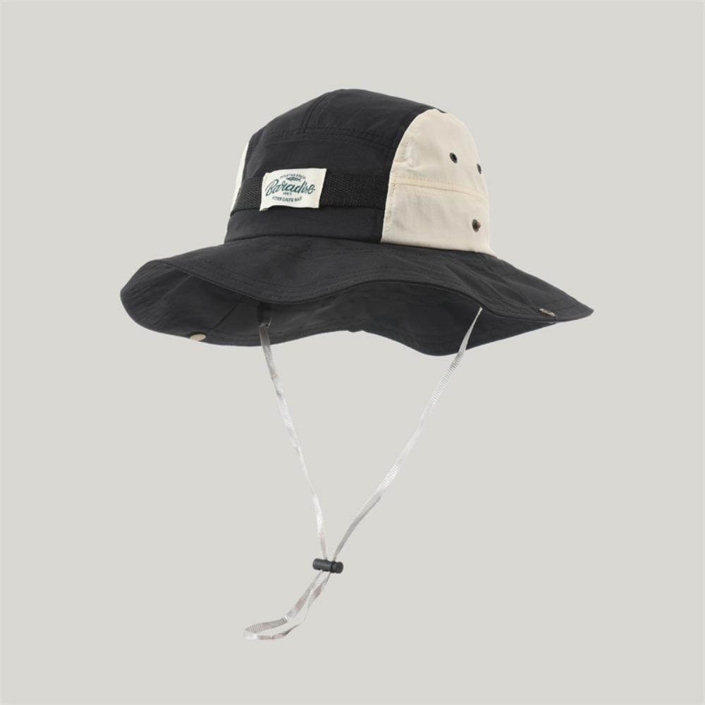 Fashion Sun Protection Bucket Hat Breathable Anti-UV Fishing Hats Sun Hat Summer чёрный