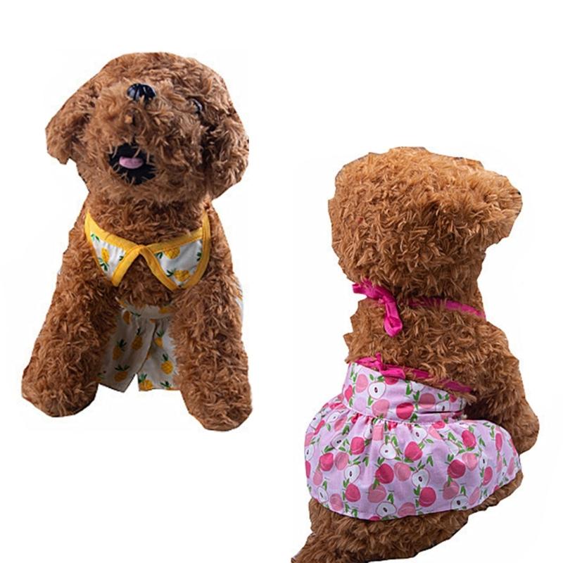 Hunde Blumen-Badebekleidung Katze Sommer-Strandkleid Haustier-Kostüm Badeanzug mit Blumenmuster Party-Kleidung Foto-Outfit für Haustier