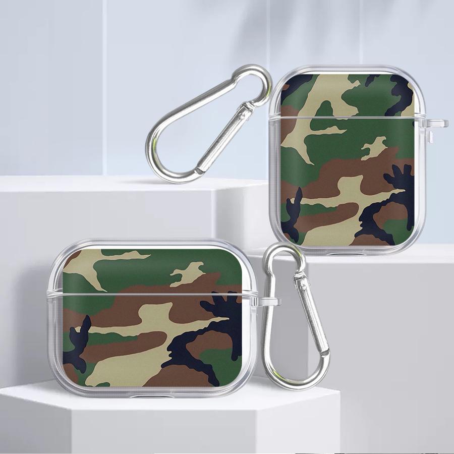 Camouflage Pattern Case For Airpods 1 Pro3 Pro Pro2 2 4 3 Clear Earphone Cases Cover