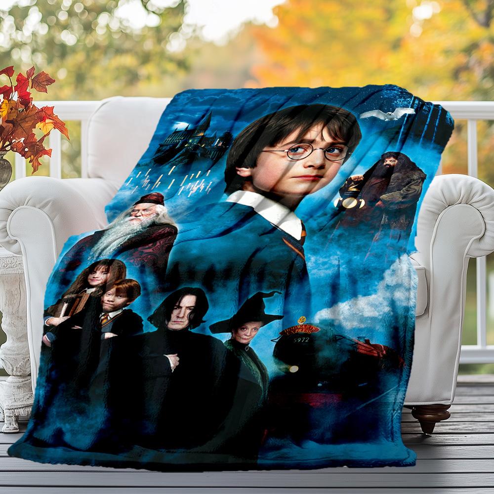 1 pezzo Treno di Hogwarts Harry Potter Hogwarts Coperta da viaggio in flanella per esterni per tutte le stagioni Morbida Calore, Decorazione per la casa 1031207