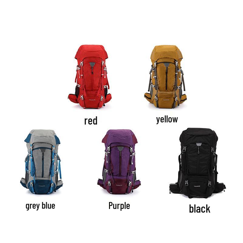 50L Waterproof Nylon Hiking Backpack - Large Capacity, Multifunctional for Outdoor Sports, Camping, and Travel
