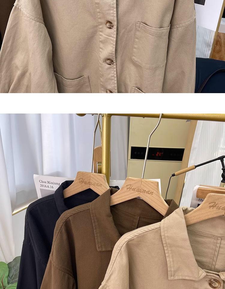 Autumn 2025 Women's Lightweight Cotton Twill Jacket - Casual, Versatile, and Slimming