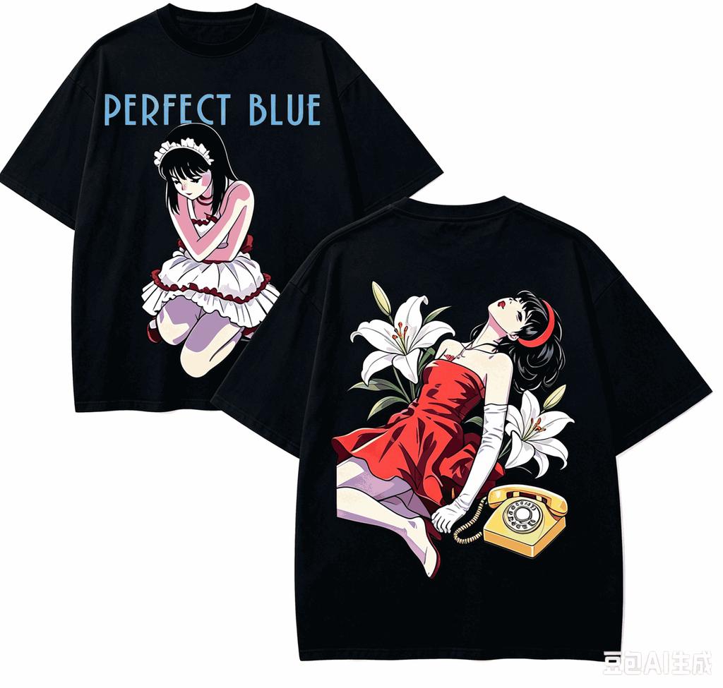 Perfect Blue Anime Lover TShirt Harajuku Cotton NewModel High Street Retro Fashion Oversized Unisex Hot Product Hot Product