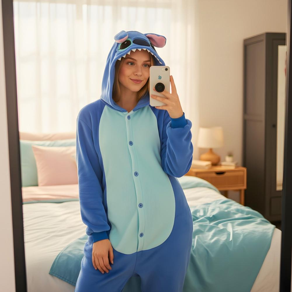 Piżama Onesie Kigurumi Kostium Przebranie Lilo & Stitch Xxl: 185 - 195Cm