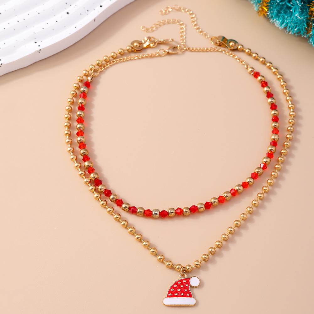 Santa Claus Christmas Necklace & Choker Set - European & American Jewelry