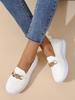 Women's Thick-Soled Knit Loafers - Breathable, Soft, Slip-On Sneakers