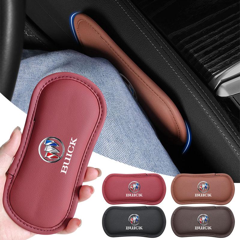 1Pcs Leather Car Pillow Car Knee Pad Elastic Memory Foam Leg Pad For Buick Verano Velite Lesabre Riviera Avenir GL6 GL8 Envision Excelle