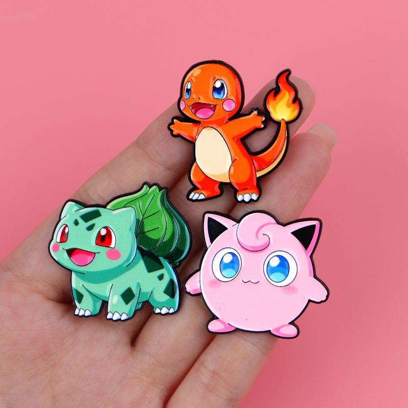 Cute Anime Monster Enamel Pin Cool Duck Turte Brooch Pines Lapel Pins Badge On Backpack Costume Accessories Jewelry Friends Gift