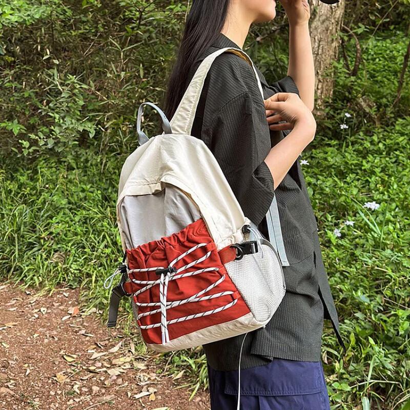 Li Shen Color Block Lightweight Hiking Backpack 20-35L