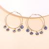 Turkish Blue Eye Pendant Earrings, Devil's Eye Earrings, Ethnic Style Earrings Wholesale
