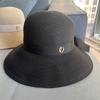 Elegant Bow Straw Bucket Hat Women's Summer Travel Sun Protection Sun Hat Foldable Beach Basin Hat